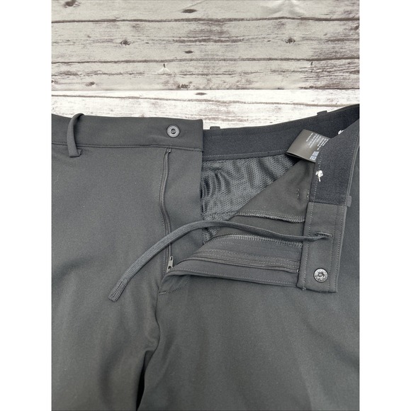 Uniqlo Men Stretch Waist Trouser Ankle Pants Black Size Medium W30-33 Drawstring - Picture 2 of 9